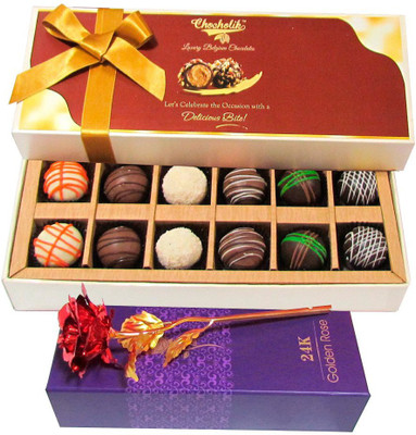 

Chocholik Artificial Flower Gift Set