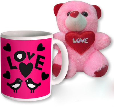 

PhotogiftsIndia Mug, Soft Toy Gift Set