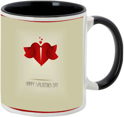 

AllUPrints Valentines Day Present For Girlfriend Black Ceramic Mug(325 ml)