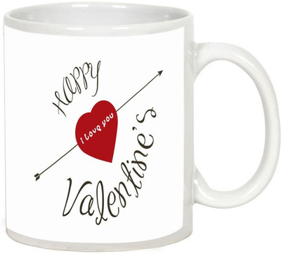 

AllUPrints Lovely Gift For Boyfriend On Valentines Day White Ceramic Mug(325 ml)