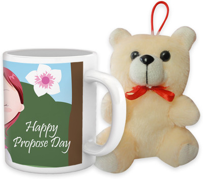 

Tied Ribbons Mug, Soft Toy Gift Set