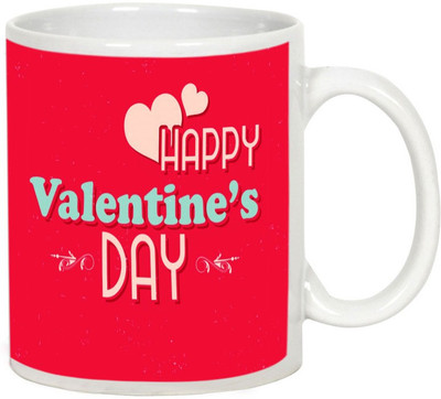 

AllUPrints Enjoy The Purity Of Valentines Day White Ceramic Mug(325 ml)