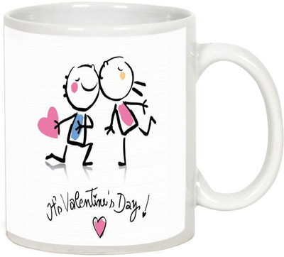 

AllUPrints Superb Gift On Valentines Day White Ceramic Mug(325 ml)