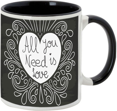 

AllUPrints Love Forever Baby Black Ceramic Mug(325 ml)