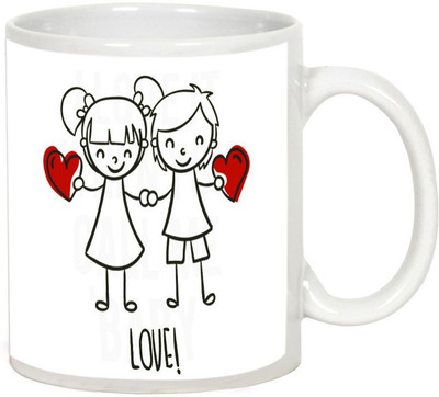 

AllUPrints Love Me Baby White Ceramic Mug(325 ml)