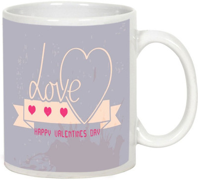 

AllUPrints Express Your Love On Valentines Day White Ceramic Mug(325 ml)