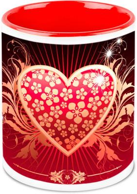 

Homesogood The Love Shield Ceramic Mug(325 ml)