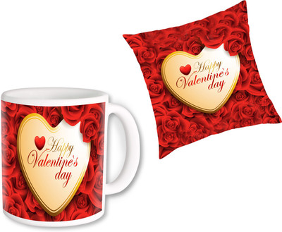 

PhotogiftsIndia Cushion, Mug Gift Set