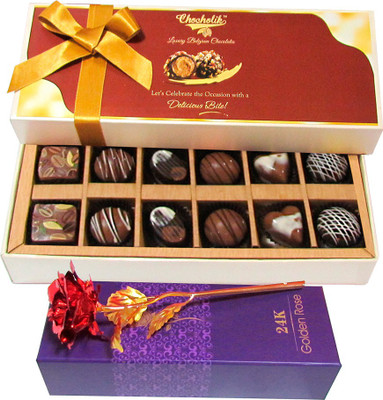 

Chocholik Artificial Flower Gift Set