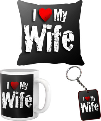 

Tied Ribbons Mug, Cushion Gift Set