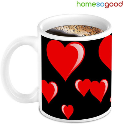 41% OFF on Homesogood Hearts Shape Ceramic Mug(280 ml) 41% OFF on Homesogood Hearts Shape Ceramic Mug(280 ml)
