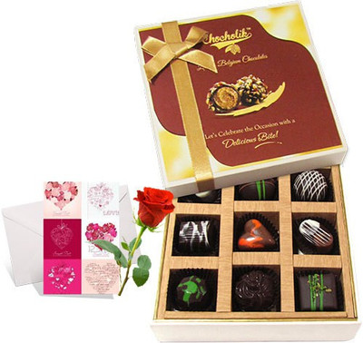 

Chocholik Greeting Card Gift Set