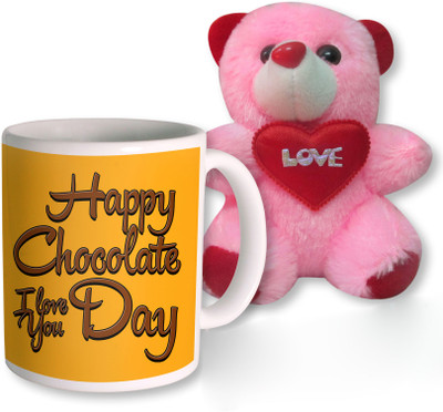 

PhotogiftsIndia Mug, Soft Toy Gift Set