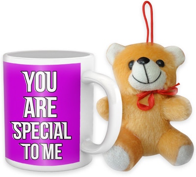 

Tied Ribbons Mug, Soft Toy Gift Set