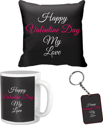 

Tied Ribbons Mug, Cushion Gift Set