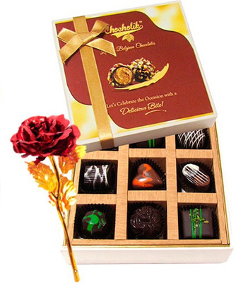 

Chocholik Artificial Flower Gift Set