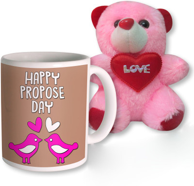 

PhotogiftsIndia Mug, Soft Toy Gift Set