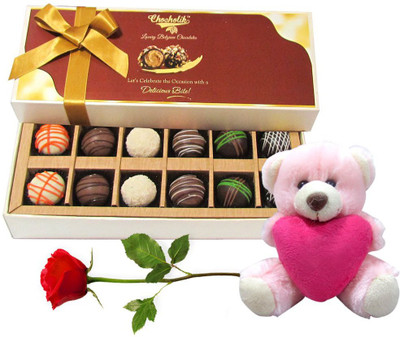 

Chocholik Artificial Flower Gift Set