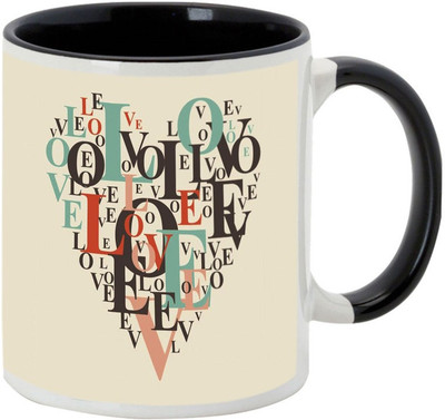 

AllUPrints May This Valentines Day Bring Lots Of Love Black Ceramic Mug(325 ml)