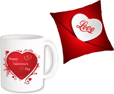

PhotogiftsIndia Cushion, Mug Gift Set