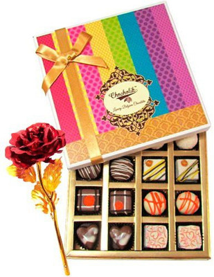 

Chocholik Artificial Flower Gift Set