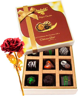 

Chocholik Artificial Flower Gift Set