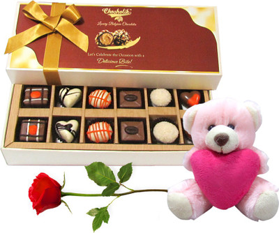 

Chocholik Artificial Flower Gift Set