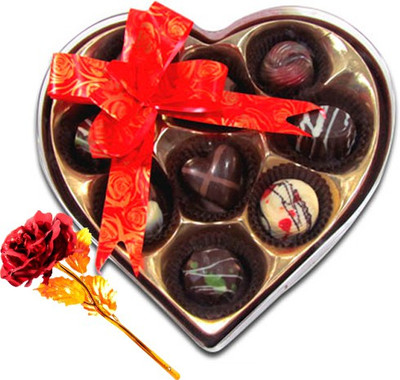

Chocholik Artificial Flower Gift Set