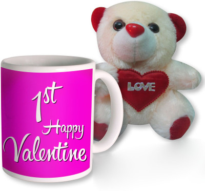 

PhotogiftsIndia Mug, Soft Toy Gift Set