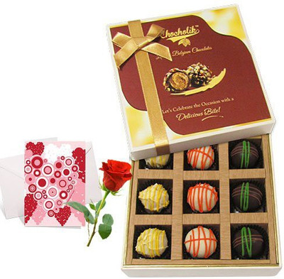 Chocholik Greeting Card Gift Set