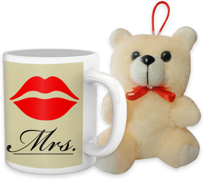 

Tied Ribbons Mug, Soft Toy Gift Set