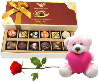 

Chocholik Artificial Flower Gift Set