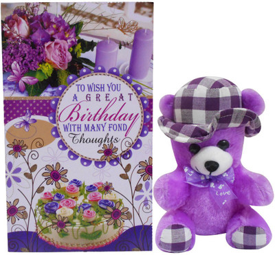 

Saugat Traders Greeting Card, Soft Toy Gift Set