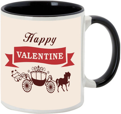 

AllUPrints Lovely Valentines Day Present Black Ceramic Mug(325 ml)