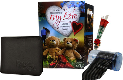 

Saugat Traders Greeting Card, Artificial Flower Gift Set