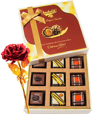 

Chocholik Artificial Flower Gift Set