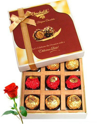 

Chocholik Artificial Flower Gift Set