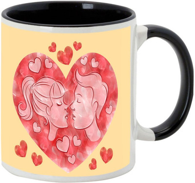 

AllUPrints Love Your Family Black Ceramic Mug(325 ml)