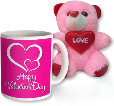 

PhotogiftsIndia Mug, Soft Toy Gift Set