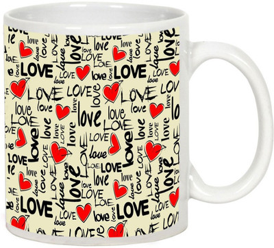 

AllUPrints Valentines Day Specialized Gift White Ceramic Mug(325 ml)