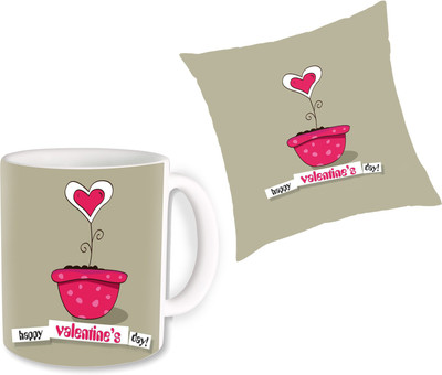 

PhotogiftsIndia Cushion, Mug Gift Set