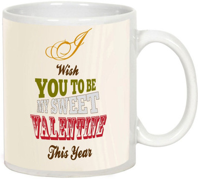 

AllUPrints Valentines Day Gift For My Soul mate White Ceramic Mug(325 ml)