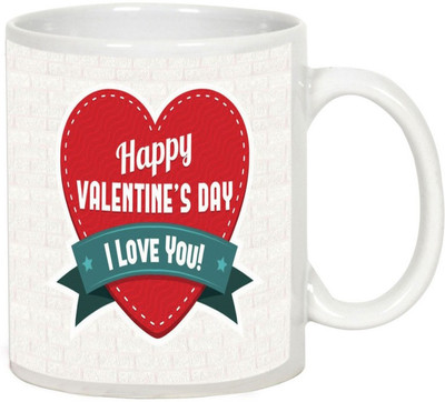 

AllUPrints A Gift Of Lifetime On Valentines Day White Ceramic Mug(325 ml)