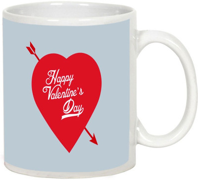 

AllUPrints Unique Gift On Valentines Day White Ceramic Mug(325 ml)