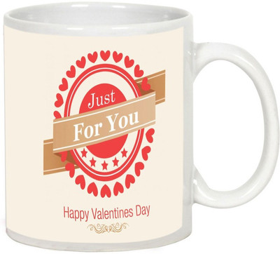 

AllUPrints Happy Valentines Day Everyone White Ceramic Mug(325 ml)