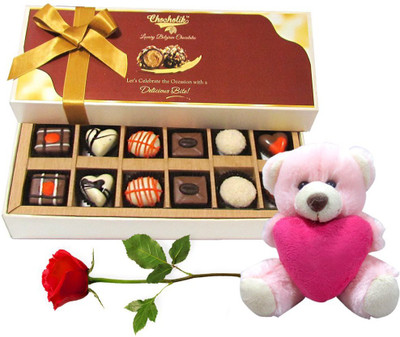 

Chocholik Artificial Flower Gift Set