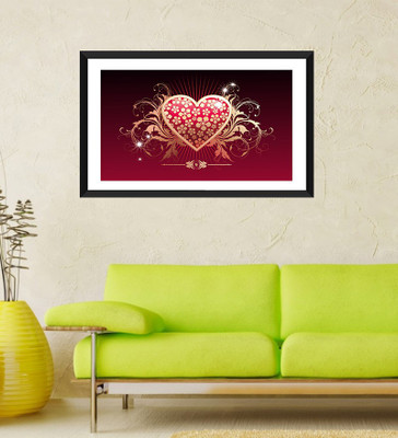 

Tallenge - Valentine's Day Gift - Valentine's Heart - Framed Art Print On Photographic Paper(24 inch X 18 inch, Framed)