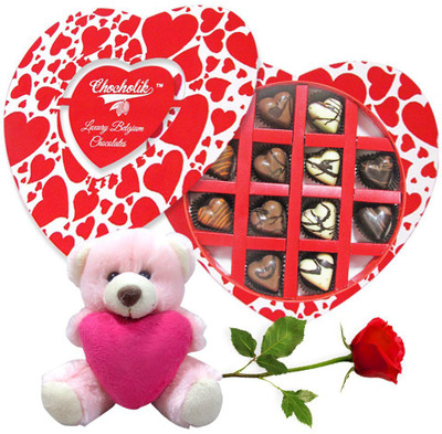 

Chocholik Artificial Flower Gift Set