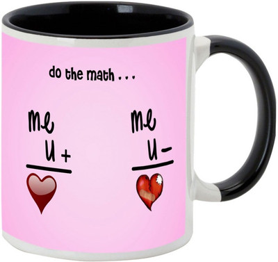 

AllUPrints Best Gift For Best Friend On Valentines Day Black Ceramic Mug(325 ml)