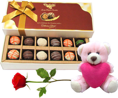 

Chocholik Artificial Flower Gift Set